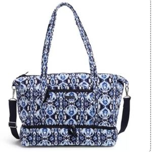 NWOT Vera Bradley Women's Cotton Deluxe Travel Tote Bag